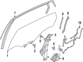 82301-5mp8c Nissan Genuine Door Glass 82301-5mp8c Nissan Genuine Door Glass