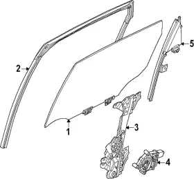 82301-7ba0a Nissan Genuine Door Glass 82301-7ba0a Nissan Genuine Door Glass