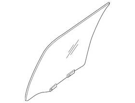 Nissan 82301-9bu0a Genuine Door Glass