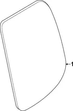 82301-9bu1b Nissan Genuine Door Glass