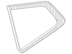 83300-4c90a Nissan Genuine Quarter Glass