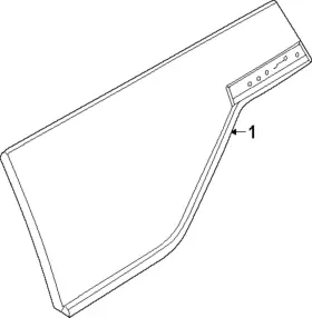 83300-7ka0c Nissan Genuine Quarter Glass 83300-7ka0c Nissan Genuine Quarter Glass