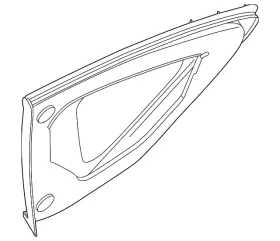 83301-3ta1a Nissan Genuine Quarter Glass
