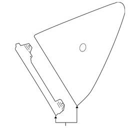 Nissan 83301-3wc0c Genuine Quarter Glass