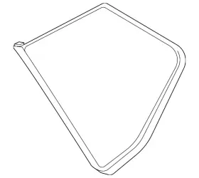 83301-6ra0a Nissan Genuine 2021-2023 Rogue - Quarter Glass