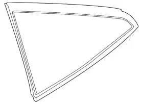 83301-jm01a Nissan Genuine Quarter Glass 83301-jm01a Nissan Genuine Quarter Glass