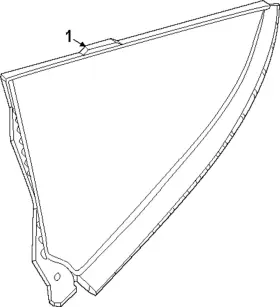 83307-6gp0a Nissan Genuine Quarter Glass 83307-6gp0a Nissan Genuine Quarter Glass