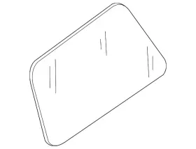 83341-zq50a Nissan Genuine Quarter Glass 83341-zq50a Nissan Genuine Quarter Glass