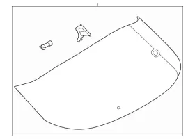 90300-5ms0c Nissan Genuine Lift Gate Glass