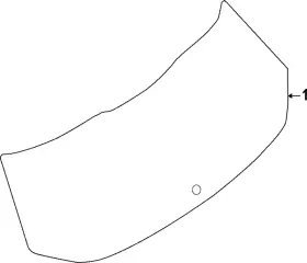 90300-6ta1c Nissan Genuine Lift Gate Glass 90300-6ta1c Nissan Genuine Lift Gate Glass