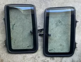 Nissan Dot-23 D21 Kc P/u Hardbody Pair Left Right Side Rear Quarter Window Glass 86-97