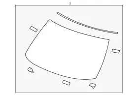 G2700-1ea3a Nissan Genuine Windshield