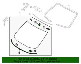 Nissan G2700-1ja1a New Genuine Glass - Windshield Oe G27001ja1a