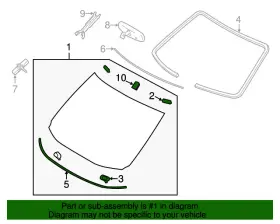 G2700-1ja1a Nissan New Genuine Glass - Windshield Oe G27001ja1a G2700-1ja1a Nissan New Genuine Glass - Windshield Oe G27001ja1a