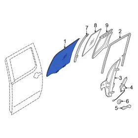 80300zl00a Nissan Oe For Frontier 2009-2021 Front Right Door Glass 80300zl00a Nissan Oe For Frontier 2009-2021 Front Right Door Glass