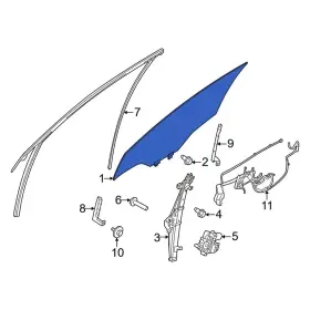 823005mp5a Nissan Oe For Ariya 2023-2024 Rear Right Door Glass 823005mp5a Nissan Oe For Ariya 2023-2024 Rear Right Door Glass