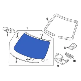 G27006gp0a Nissan Oe For Z 2023-2025 Front Windshield G27006gp0a Nissan Oe For Z 2023-2025 Front Windshield