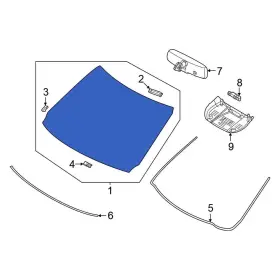 G27006ry0c Nissan Oe For Rogue 2023-2024 Front Windshield G27006ry0c Nissan Oe For Rogue 2023-2024 Front Windshield
