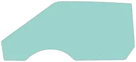 21410klt Oer Authorized 1969-70 Mustang Cougar Door Glass Tinted Coupe Convertible Bolt-in Style