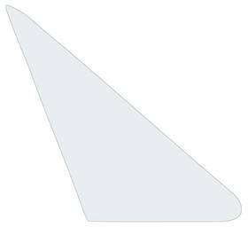Oer Authorized 21412a 1964-68 Mustang Cougar Vent Window Glass Clear Passenger Side