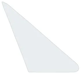 21412a Oer Authorized 1964-68 Mustang Cougar Vent Window Glass Clear Passenger Side