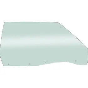 Dd4620t Oer Authorized 1971-73 Impala Gm Full-size 2 Door Hardtop Front Glass Rh Light Green
