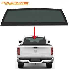 X1m085001x Poleparts Stationary Window Back Glass Non-heated Fit Dodge Ram 09-18 1500 10-25 2500-5500