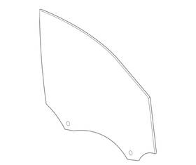 Porsche 95b845201d New 2015-2024 Macan Left Driver Front Door Window Glass Oem