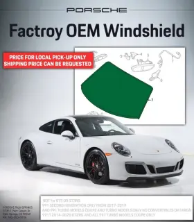 9p1845011bf Porsche 991-2 And 991 Turbo / Gt2rs 911 Windshield 9p1845011bf Porsche 991-2 And 991 Turbo / Gt2rs 911 Windshield