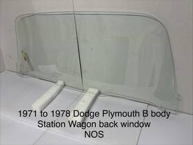 Ppg Db4598 1971 1972 1973 1974 1975 1976 1977 1978 Dodge Plymouth B Body Wagon Back Glass