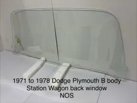 Db4598 Ppg 1971 1972 1973 1974 1975 1976 1977 1978 Dodge Plymouth B Body Wagon Back Glass