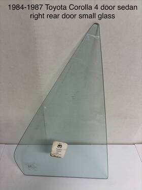 Ppg Toy-0220-208r 1984 1985 1986 1987 Toyota Corolla Right Rear Door Vent Wing Window 4 Sdn