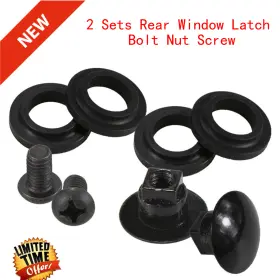 F-267 Rlb-hilon 2pcs Rear Window Latch Bolt Nut Screw Compatible With Sienna Gsl Asl 2003 - 2017 F-267 Rlb-hilon 2pcs Rear Window Latch Bolt Nut Screw Compatible With Sienna Gsl Asl 2003 - 2017