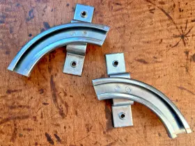 Route 66 7.62 7.64 55 56 57 Chevy 2 Dr Sedan Small Rear Quarter Glass Tracks Pair New Route 66 7.62 7.64 55 56 57 Chevy 2 Dr Sedan Small Rear Quarter Glass Tracks Pair New