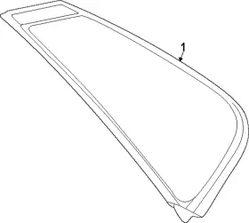 62710425007a Subaru Genuine Quarter Glass