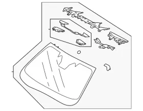 65009sl031 Subaru Genuine Windshield 65009sl031 Subaru Genuine Windshield