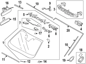 65010sl02a Subaru Genuine Windshield Gl Assembly 65010sl02a Subaru Genuine Windshield Gl Assembly