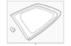 65209an07a Subaru Genuine Quarter Glass 65209an07a Subaru Genuine Quarter Glass