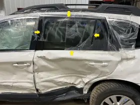Fd26207yp Subaru 15-19 Legacy Sw Driver Left Rear Side Door Glass Window Only