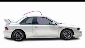 Fd5449 Subaru Fits 1995-2001 Impreza 2 Door Coupe Pass Right Front Window Glass