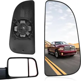 68067730aa Top-max Ram Passenger Right Side Lower Mirror Glass Black White 68067730aa Top-max Ram Passenger Right Side Lower Mirror Glass Black White