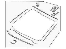 56101-0e610 Toyota Genuine Windshield 56101-0e610 Toyota Genuine Windshield