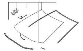 56101-0za60 Toyota Genuine Windshield 56101-0za60 Toyota Genuine Windshield