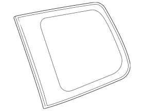 62710-0e060 Toyota Genuine Quarter Glass