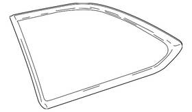 Toyota 62720-0e160 Genuine Quarter Glass