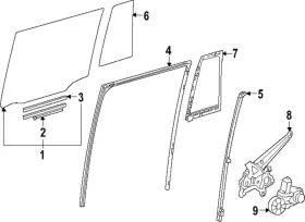 68103-60550 Toyota Genuine Movable Glass 68103-60550 Toyota Genuine Movable Glass