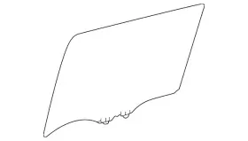 68104-35140 Toyota Genuine Glass Sub Assembly Rear D