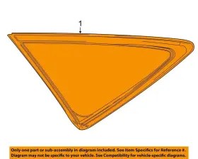 6271048390 Toyota Oem 21-23 Venza Quarter Panel Glass-quarter Glass 6271048390 Toyota Oem 21-23 Venza Quarter Panel Glass-quarter Glass