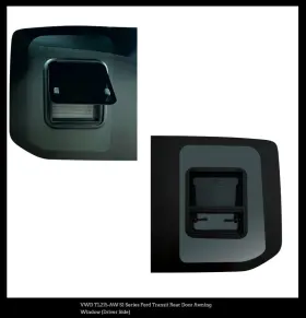 Traws001l Van Windows Direct Vwd Cargo Door Awning - Passenger And Driver 2015 Ford Transit