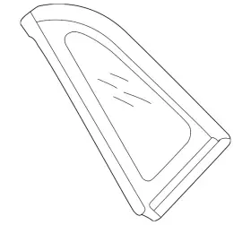 11a-845-042-a-nvb Volkswagen Genuine Quarter Glass 11a-845-042-a-nvb Volkswagen Genuine Quarter Glass